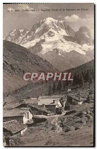 Cartes postales Vallorcine L&#39aiguille Verte Et Le Hameau Du Poyaz