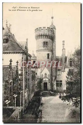 Cartes postales Chateau De Keriolet La Cour D&#39honneur Et La Grande Tour