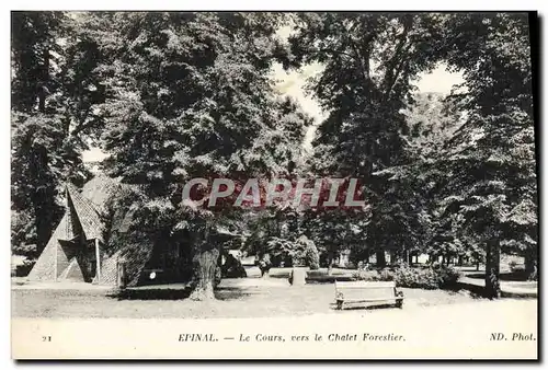 Cartes postales Epinal Le Cours Vers Le Chatet Forestier