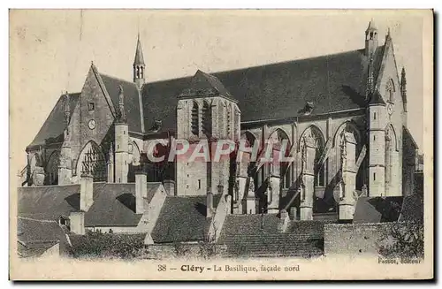Cartes postales Clery La Basilique Facade Nord