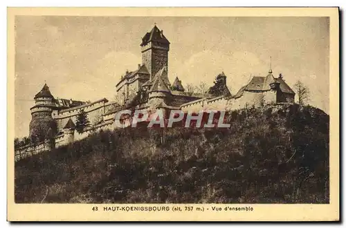 Cartes postales Haut Koenigsbourg Vue D'Ensemble
