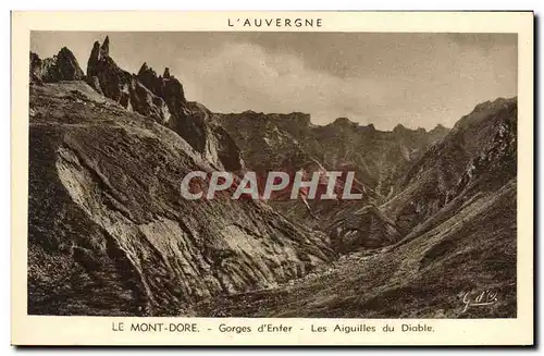 Cartes postales Le Mont Dore Gorges D&#39Enfer Les Aiguiles Du Diable