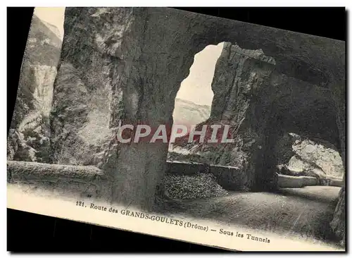 Cartes postales Route Des Grands Goulets Sous Let Tunnels