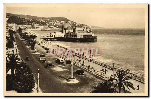 Cartes postales Nice Promenade Des Anglais Et Casino De La Jetee