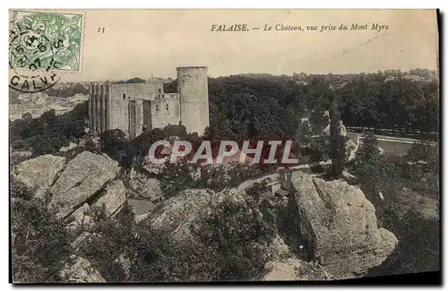 Ansichtskarte AK Falaise Le Chateau Vue Prise Du Mont Myra