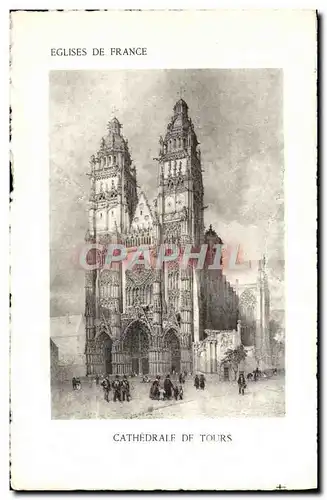 Cartes postales Cathedrale De Tours Eglise