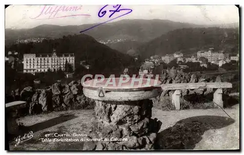 Cartes postales moderne Chatelguyon Table d&#39orientation du sommet du calvaire