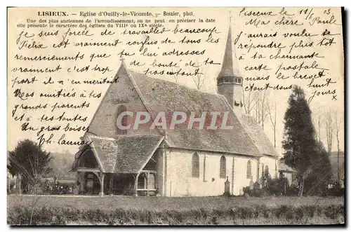 Cartes postales Lisieux Eglise d'Ouilly le Vicomte