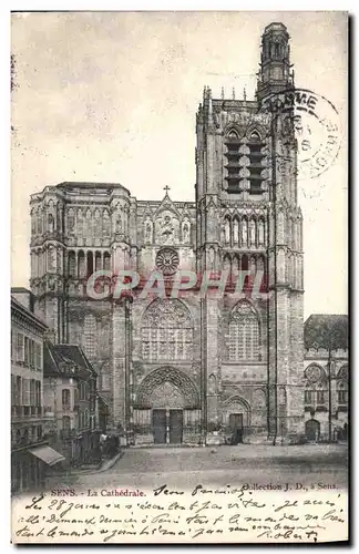 Cartes postales Sens La Cathedrale