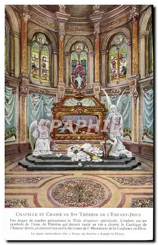 Cartes postales Chapelle Et Chasse De Ste Therese De L'Enfant Jesus Lisieux