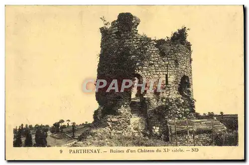 Cartes postales Parthenay Ruines D&#39Un Chateau Du 11eme