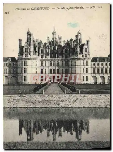 Ansichtskarte AK Chambord Facade Septentrionale Chateau