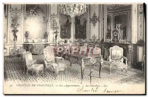 Ansichtskarte AK Chateau De Chantilly Les Appartements La Chambre