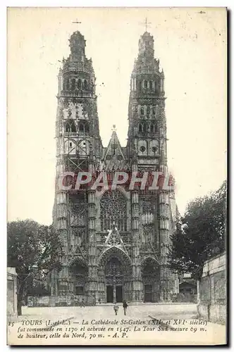 Cartes postales Tours La Cathedrale St Gatien