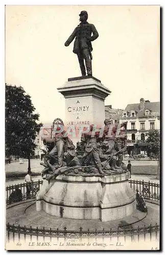 Ansichtskarte AK Le Mans Le Monument De Chanzy Militaria