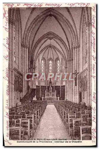 Cartes postales Ruille Sur Loir Communate De La Providence Interieur De La chapelle