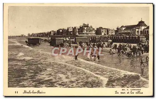 Cartes postales Malo Les Bains La Mer Et Les Villas