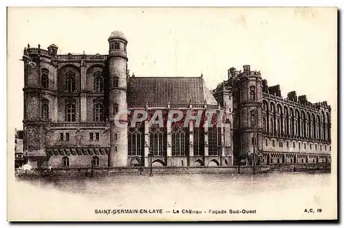 Cartes postales Saint Germain En Laye Le Chateau Facade Sud Ouest