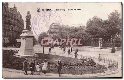 Cartes postales Dijon Place Darcy Statue De Rude Enfants