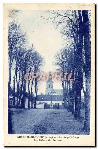 Cartes postales Mesnil St Loup Lieu D ePelerinage Les Tilleuls Du Terreau
