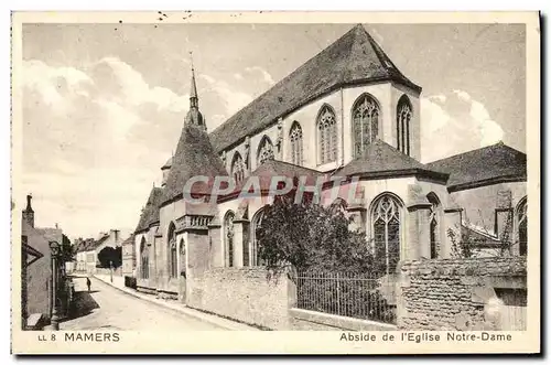 Ansichtskarte AK Mamers Abside De I&#39Eglise Notre Dame