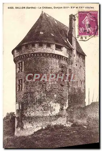 Cartes postales Ballon Le Chateau Donjon