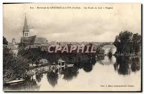 Ansichtskarte AK Chateau Du Loir Les Bords Du Loir a Nogent