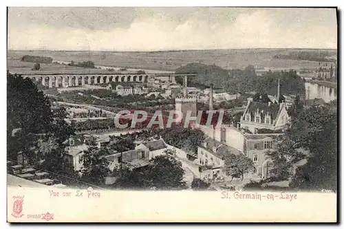 Cartes postales St Germain En Laye Vue sur le Pecq