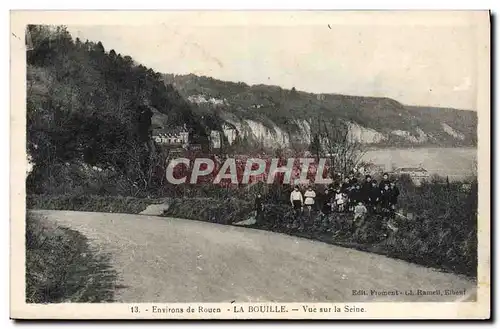 Cartes postales Environs de Rouen La Bouille Vue Sur La Seine Enfants