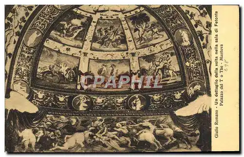 Cartes postales Giulio Romano Un Dettaglioo Della Volta Nella Sala Di Fetonte Palazzo del T o The Mantova