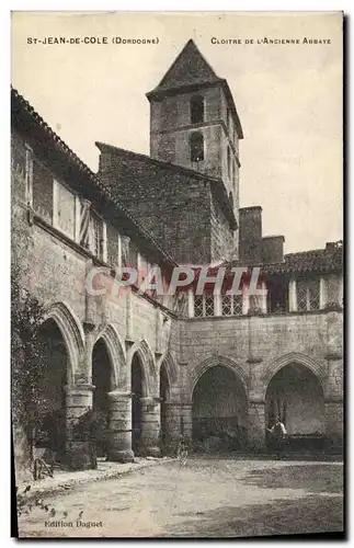 Ansichtskarte AK Saint Jean De Cole Cloitre de l&#39Ancienne Abbaye