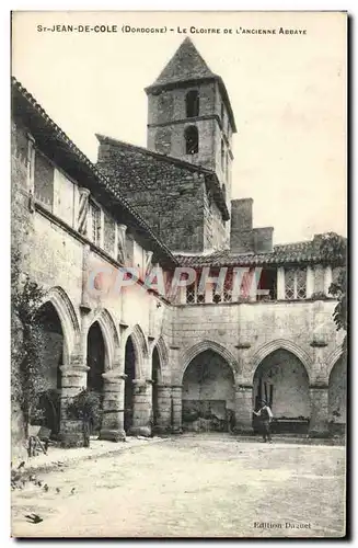 Ansichtskarte AK Saint Jean De Cole Cloitre de l&#39Ancienne Abbaye