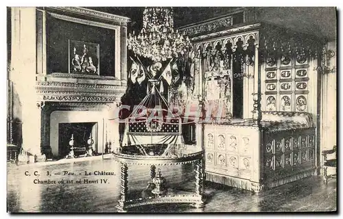 Cartes postales Pau Le Chateau Chateau Chambre Ou Est Ne Henri IV