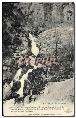 Ansichtskarte AK Environs de St Jean En Royans Route de Combe Laval a la foret de Lente Cascade du Cholet