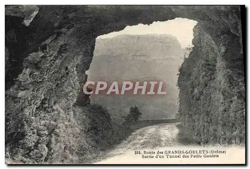 Cartes postales Route des Grands Goulets Sortie d&#39un Tunnel des Petits Goulets
