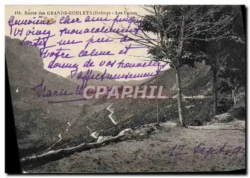 Cartes postales Route des Grands Goulets Les lacets