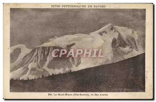 Cartes postales Le Mont Blanc vu des Aravis