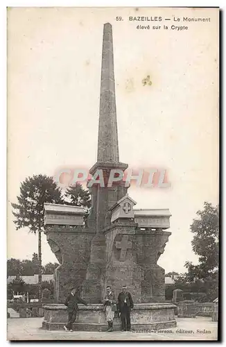 Ansichtskarte AK Bazeilles Le Monument eleve sur la Crypte