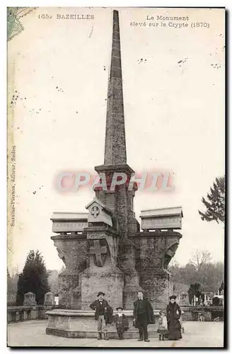 Ansichtskarte AK Bazeilles Le Monument eleve sur la Crypte