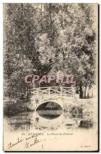 Ansichtskarte AK Etampes Le Pont de Pierre