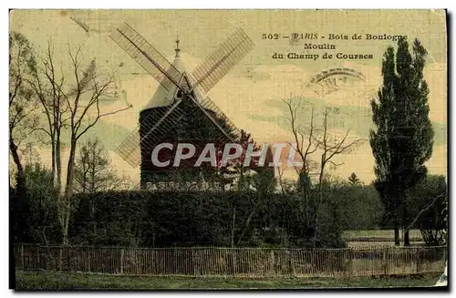 Cartes postales Paris Bois de Boulogne Moulin du Champ de Courses