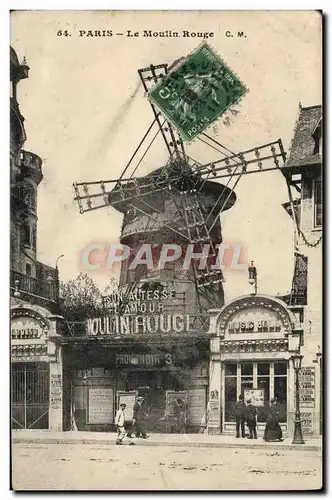 Cartes postales Paris Le Moulin Rouge