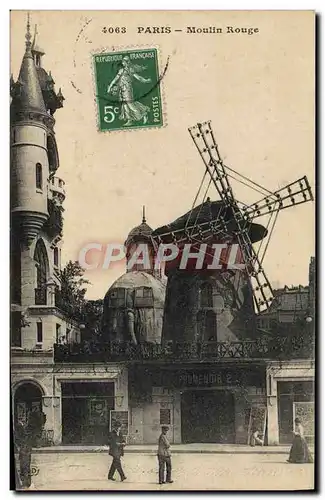 Cartes postales Paris Le Moulin Rouge