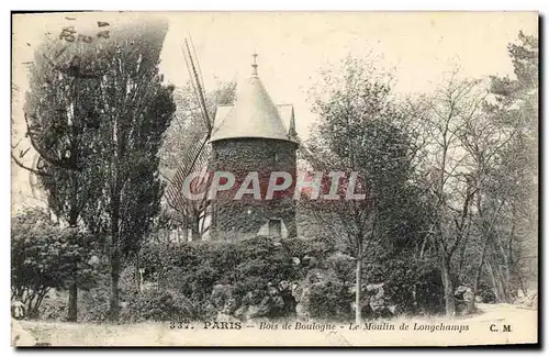 Ansichtskarte AK Paris Bois de Boulogne Le Moulin de Longchamps