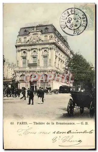 Cartes postales Paris Theatre de la Renaissance