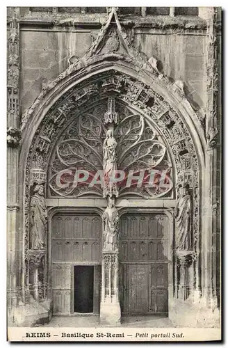 Ansichtskarte AK Reims Basilique Saint Remi Petit portail Sud