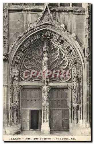 Cartes postales Reims Basilique Saint Remi Petit portail Sud