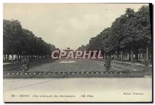 Cartes postales Reims Allee principate des Marronniers