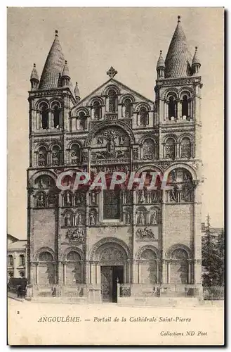 Ansichtskarte AK Angouleme Portail de la Cathedrale Saint Pierre