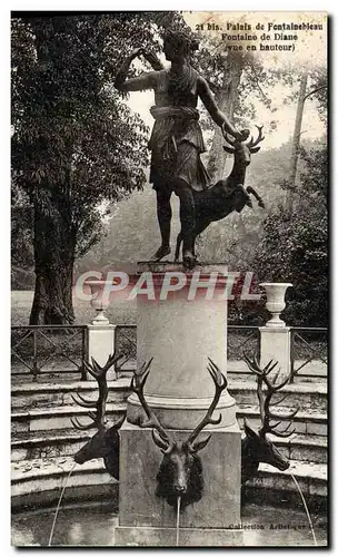 Cartes postales Palais de Fontainebleau Fontaine de Diane